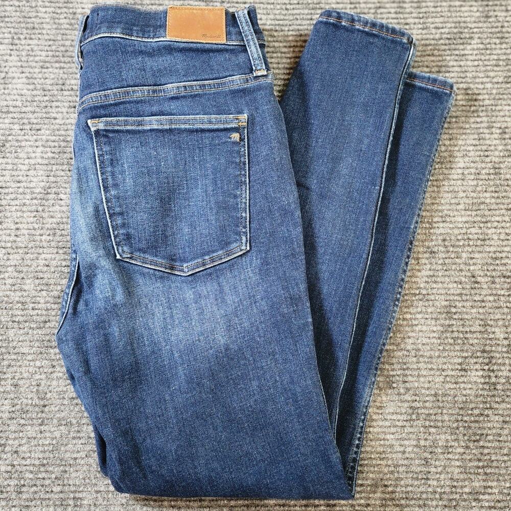 Madewell Size 31T 10" High-Rise Skinny Dark Wash Denim Blue Jeans